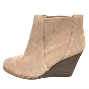 Women's NEW Jessica Simpson Ciandra Wedge Ankle Boots Booties Shoes Size 7.5 Tan